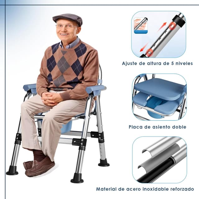 Thumbnail 3 de CYHWQ Silla de inodoro plegable