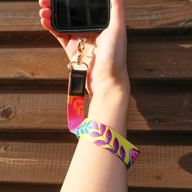 Thumbnail 6 de DGHYDZ universal adjustable cell phone lanyard with wrist strap and crossbody neck lanyard