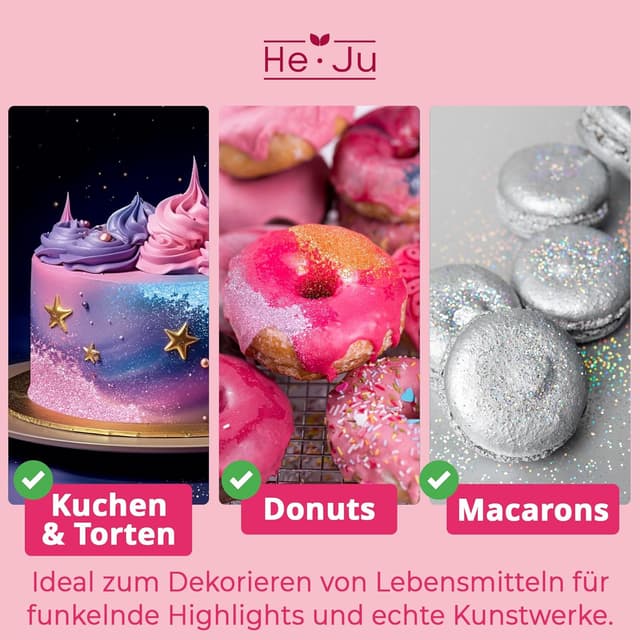 Thumbnail 4 de Lot de 12 paillettes comestibles 3 g ⚙