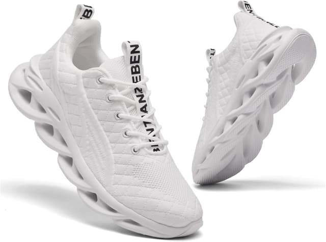 Detalle de TIANZEBEN Herren Sneaker Turnschuhe für Fitness, Walkings & Freizeit – atmungsaktiv und leicht