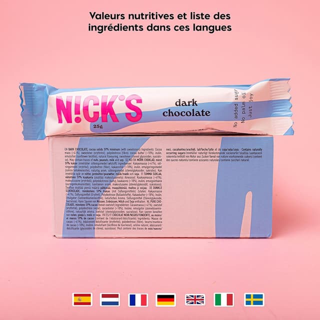 Thumbnail 6 de NICKS Barre Keto 1,1 g glucides 🍫