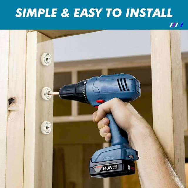 Detalle de Neosmuk Scheibenmagnet mit Loch (30 kg), 25 mm flach – 5er-Pack