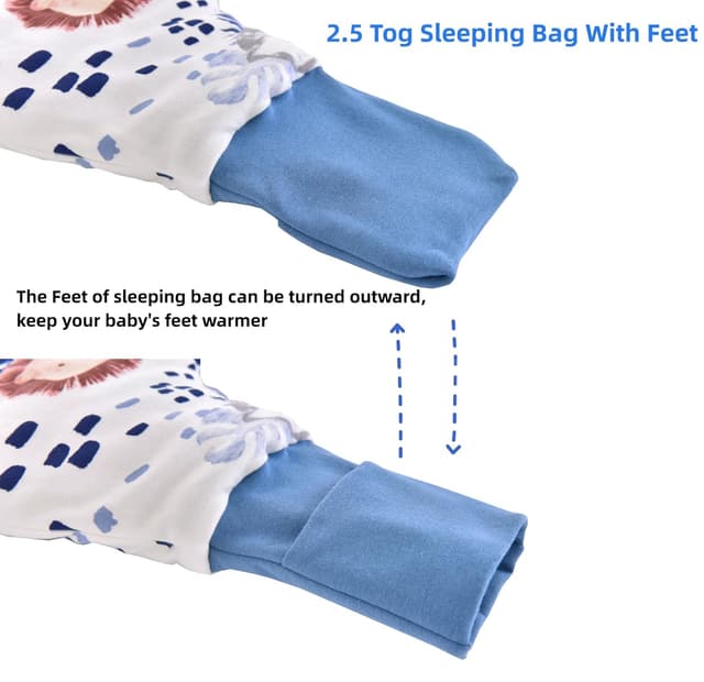 Detalle 2 de Chilsuessy Schlafsack 2,5 Tog 70 cm