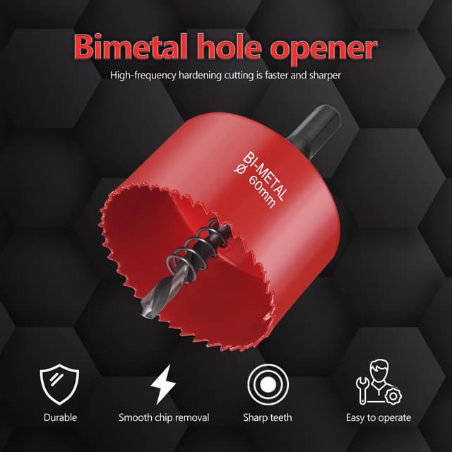 Thumbnail 5 de flintronic Bi-Metal Hole Saw 60 mm for metal, wood