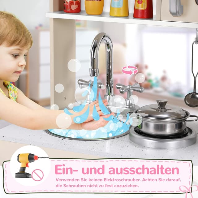 Thumbnail 4 de MAMIZO Cocina Infantil Rosa 81x74x30 cm