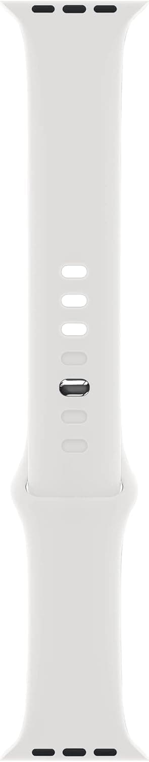 Detalle de DONEGANI Sport-Silikon-Armband für Apple Watch Ultra 2 (49 mm) & weitere Größen – Weiß