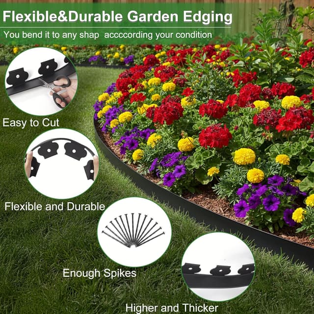 Detalle de SdreMelo flexible lawn edging 12m
