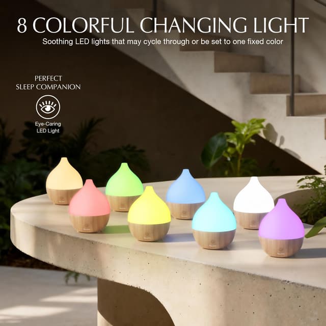 Thumbnail 1 de SALKING Set Diffusore di Oli Essenziali 8 LED 🕯