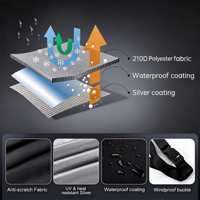 Thumbnail 2 de Maizjok Motorbike Cover Waterproof Outdoor