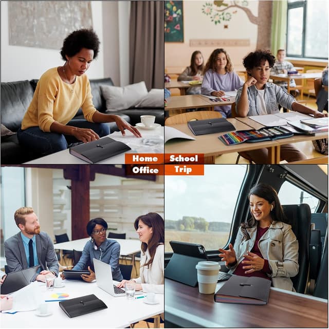 Detalle 2 de Lamitocs A4 expanding file folder, 13 pockets