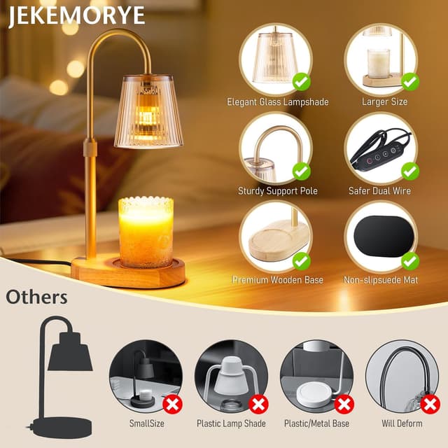 Thumbnail 5 de JEKEMORYE Candle Warmer Lamp