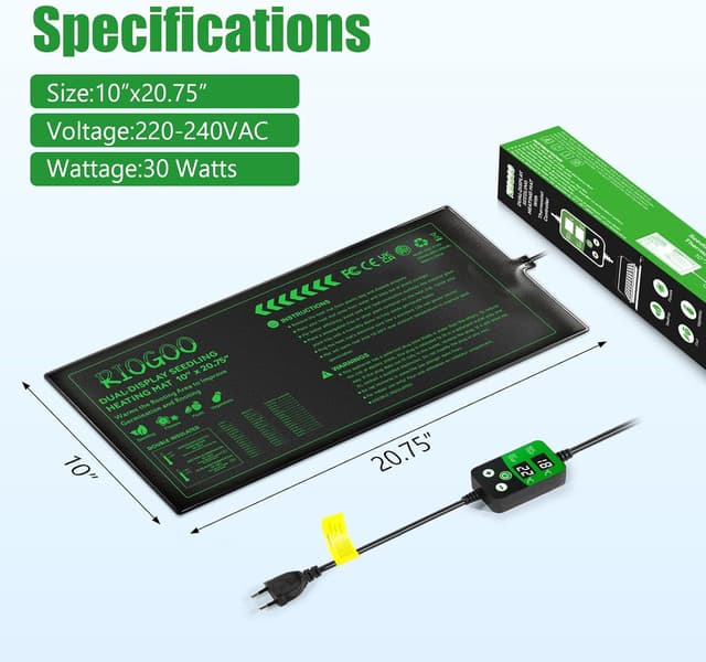 Thumbnail 6 de RIOGOO Tappetino Termico per piantine 10"x20,75