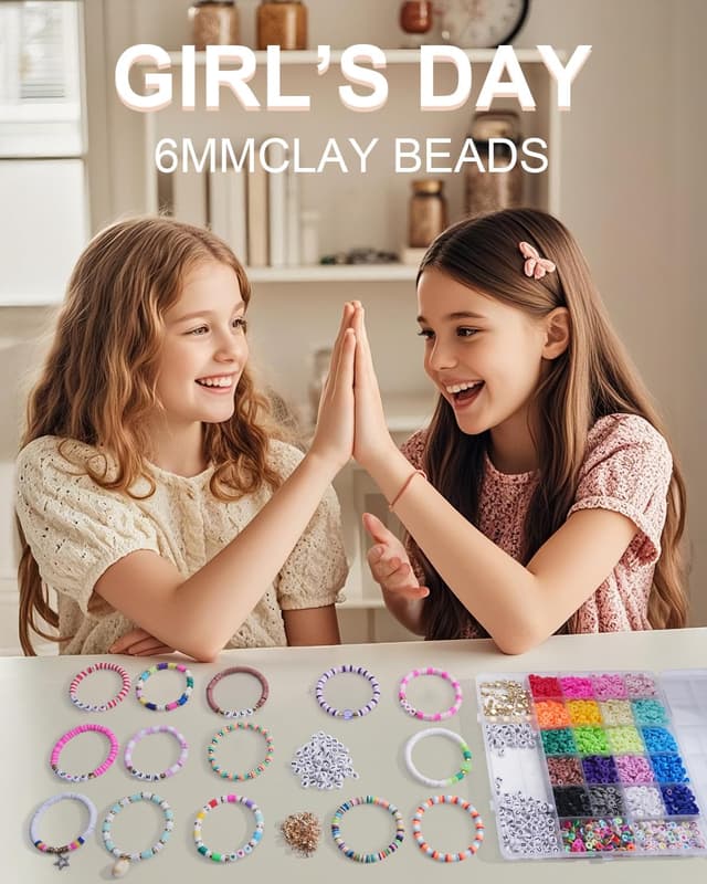 Thumbnail 5 de BestNow Clay Beads Bracelet Making Kit 4800 pcs 🎨