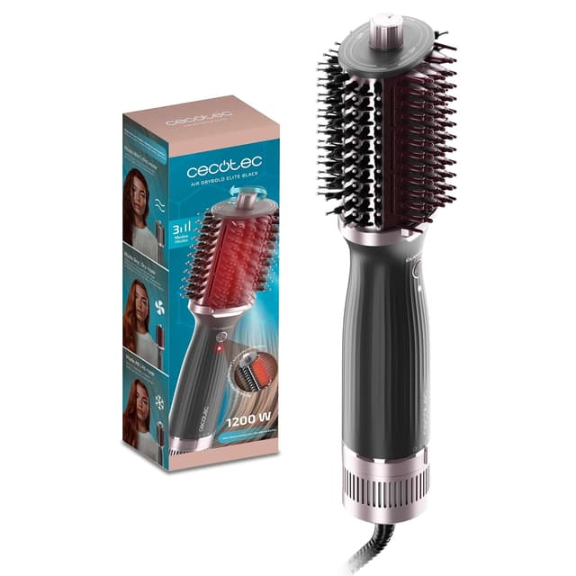 Detalle de Cecotec Stylingbürste Air DryBold Elite Black (1200 W) – 3 Modi mit Ionentechnologie & Keramikbeschichtung
