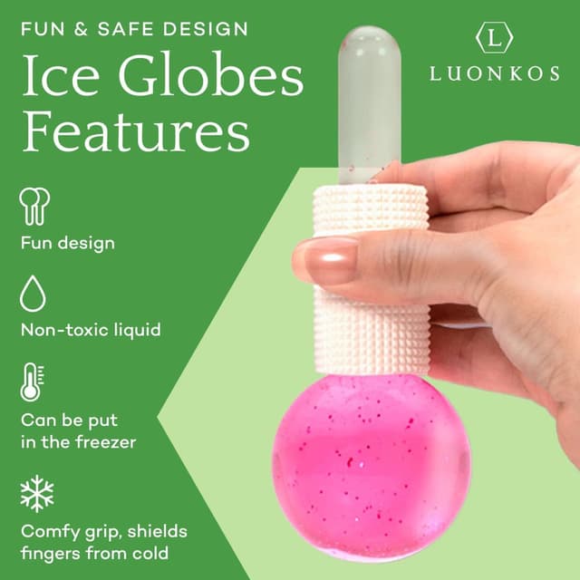 Thumbnail 4 de HanaEmi Boules de Glace Rose Massage facial 2pcs