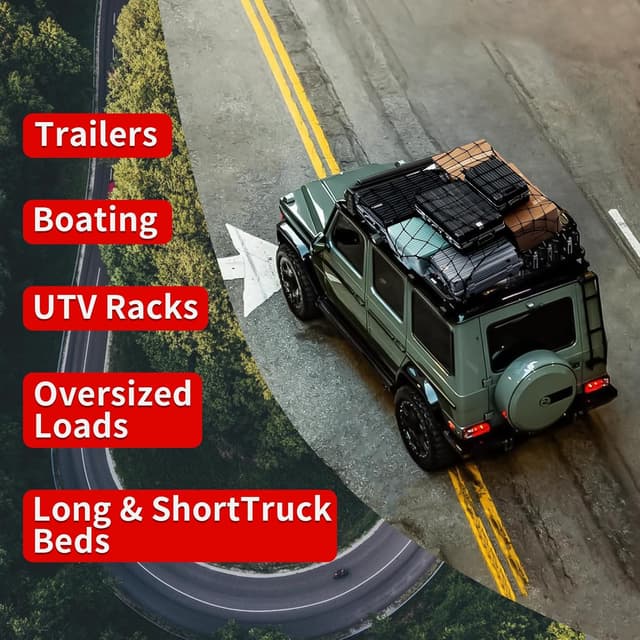 Thumbnail 5 de Heavy Duty Cargo Net 4'x4' for Pickup Truck Bed