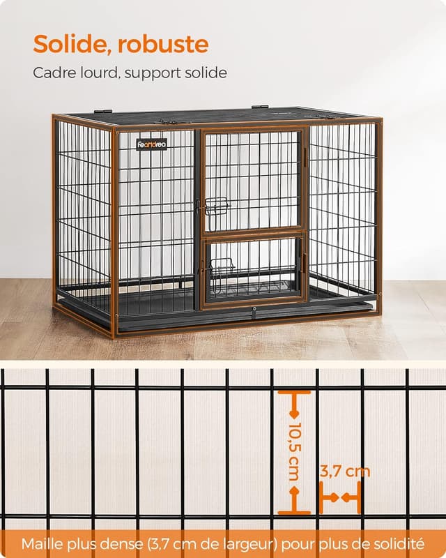 Thumbnail 2 de Feandrea PPD003B01 122 cm Cage chien