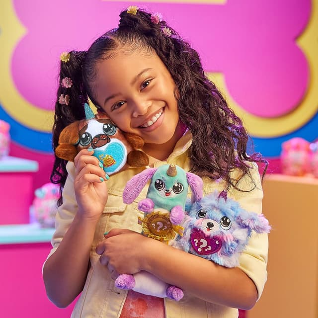 Detalle 2 de Rainbocorns Cuore Scintillante Serie 4 Puppycorn Surprise – Bulldog, peluche da coccolare