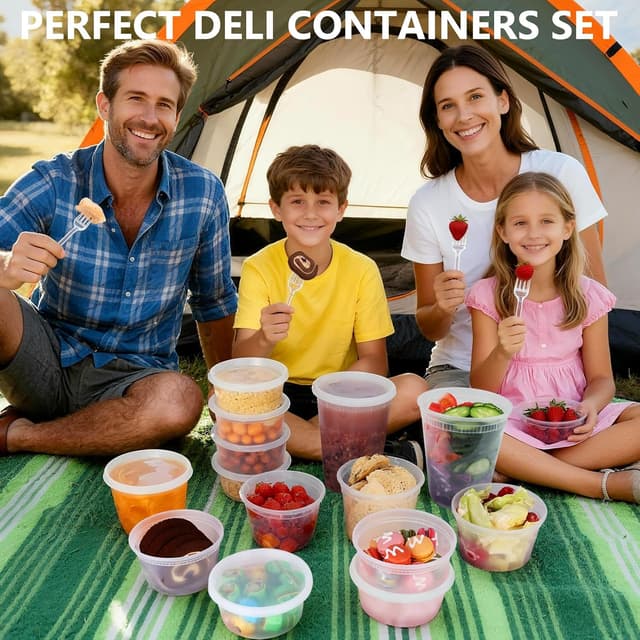 Detalle 2 de NESCCI Deli Containers 8 oz pack