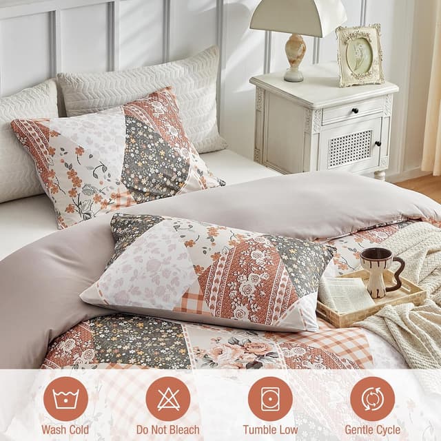 Thumbnail 4 de Tokokimo Funda Nórdica 220x240 3P Beige Patchwork