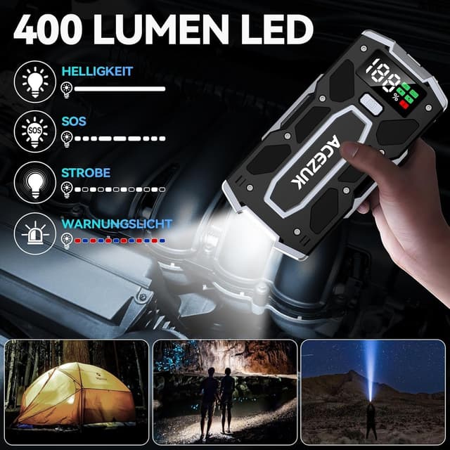 Thumbnail 1 de ACEZUK Starthilfe Powerbank 8000A für Auto starten ⛽🔋