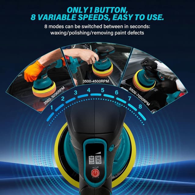 Thumbnail 1 de Cordless Car Polisher Makita 18V 6 inch