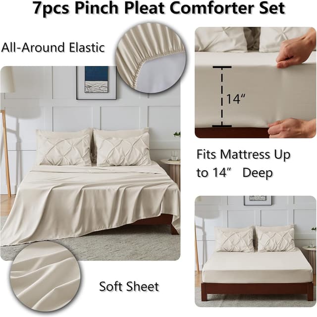 Thumbnail 5 de CozyLux Queen Comforter Set 88x88