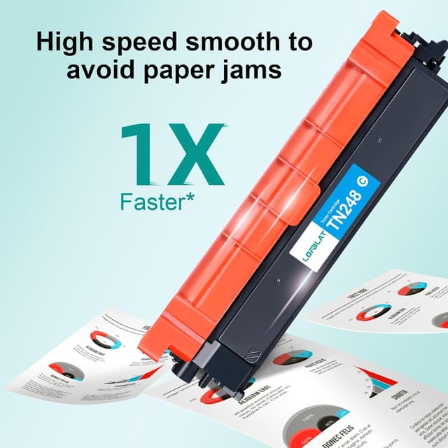 Detalle de LOFBLAT TN248 (TN-248CMYK/TN-248BK/TN-248VAL) kompatibles Toner-Value-Pack im 4er-Set für Brother