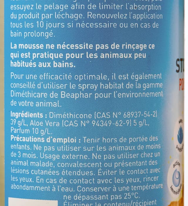 Thumbnail 6 de Beaphar DIMÉTHICARE mousse 150ml contre puces