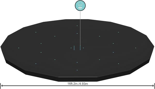 Detalle de Bâche 4 Saisons pour Piscine Hors Sol Ø460/Ø488 cm