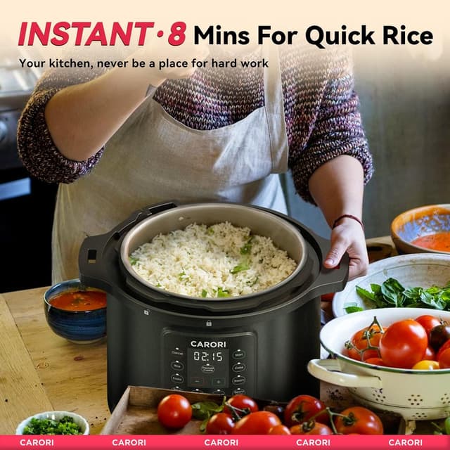 Thumbnail 6 de CARORI 1200W 12-in-1 Electric Pressure Cooker 8Qt 🍲