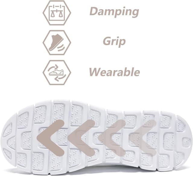 Detalle 2 de VGPSFN Sneakers da uomo per corsa, palestra e trekking leggero