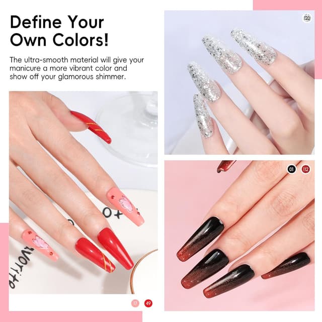 Detalle 2 de Vernis semi permanent UV LED COSCELIA 60 pièces