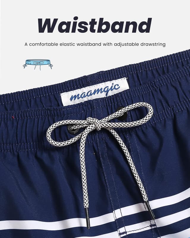 Thumbnail 6 de MaaMgic Herren Badeshorts mit 18 cm Innenlänge, schnelltrocknend & Mesh-Futter