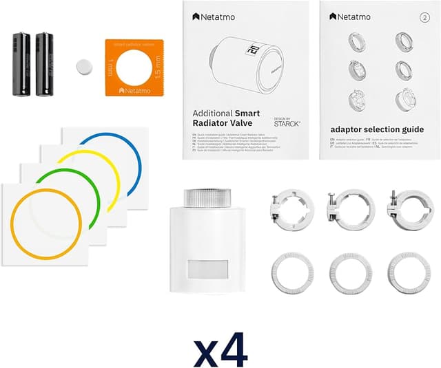 Thumbnail 4 de Netatmo Paquete de 4 Cabezales Termostáticos Inteligentes 🌡