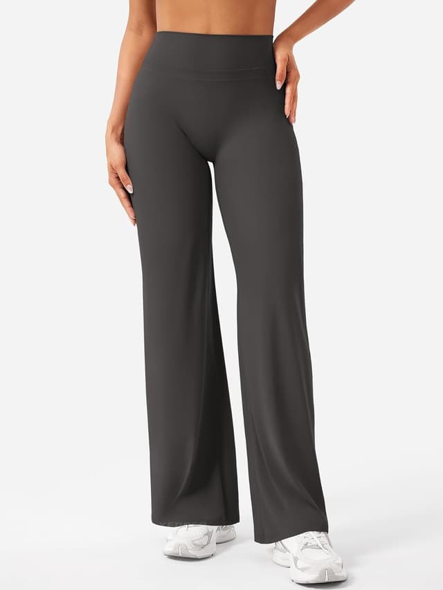Detalle de YEOREO Straight Leggings für Damen mit hoher Taille, nahtlos & blickdicht