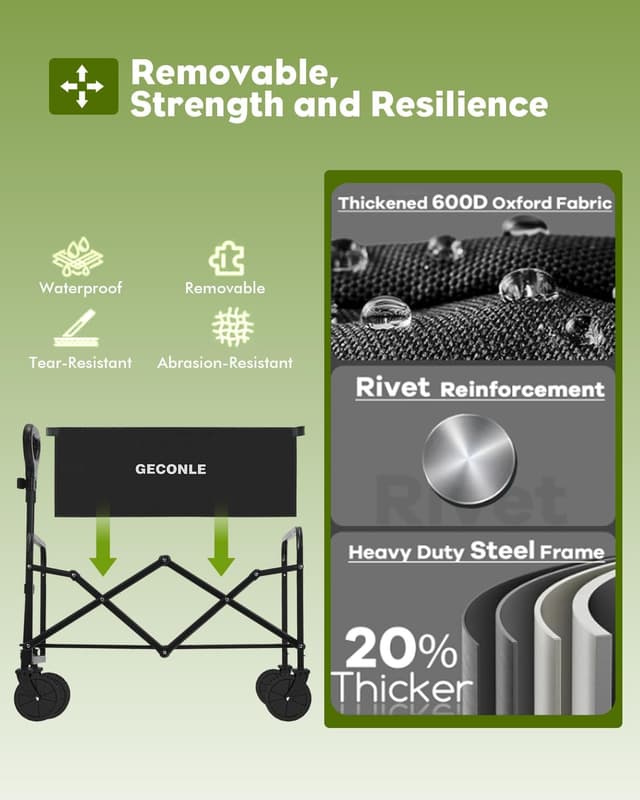 Thumbnail 2 de GECONLE 100L festival trolley cart 100kg