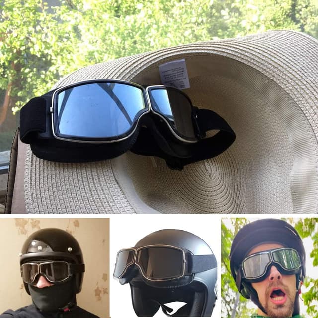Thumbnail 6 de Ashilun Retro Pilot goggles for riding