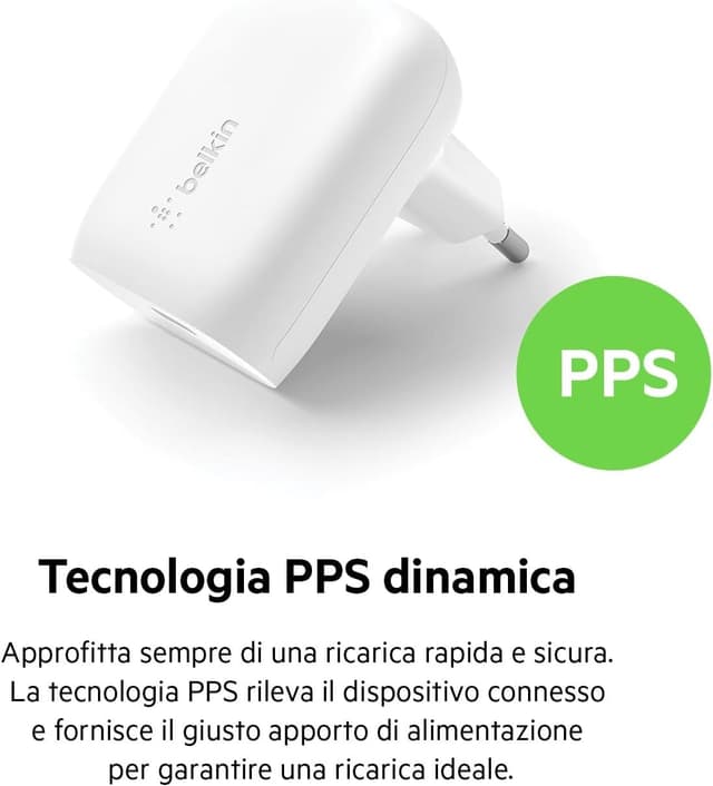 Thumbnail 2 de Belkin Caricabatterie da parete USB-C PPS 30W
