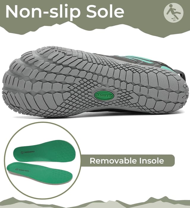 Detalle 2 de SAGUARO Scarpe barefoot trail trekking uomo