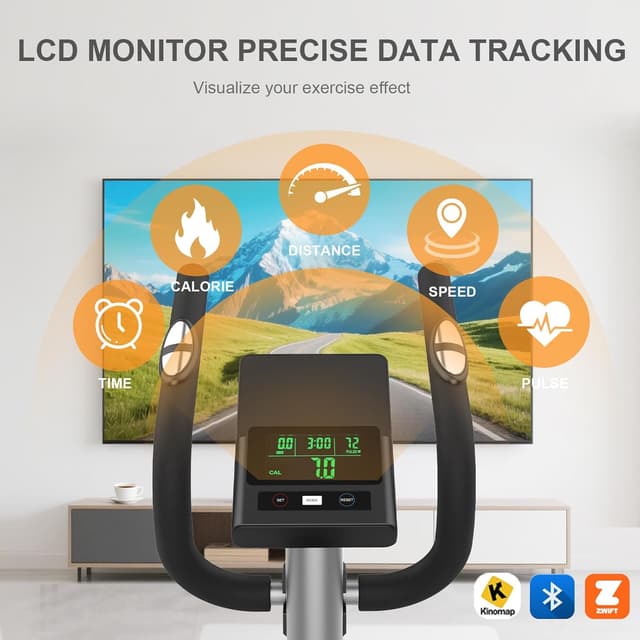 Detalle 1 de Neezee Crosstrainer für Zuhause mit Bluetooth 6 kg