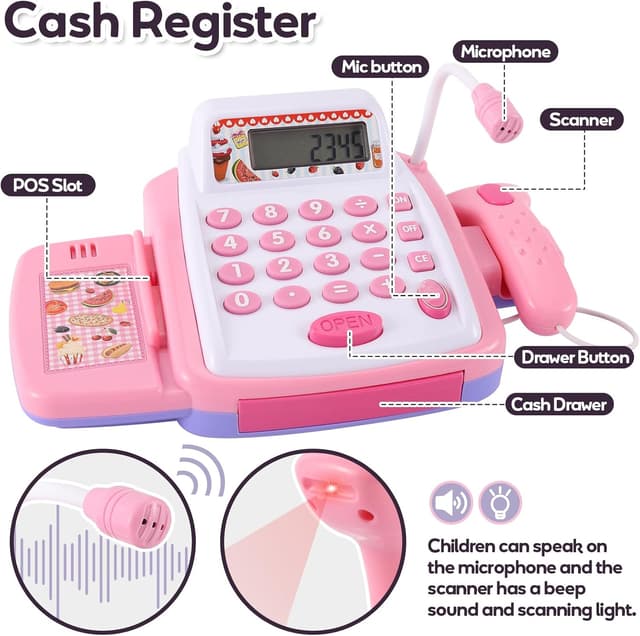 Thumbnail 1 de HYAKIDS Spielkasse Kinder Kasse 24 cm