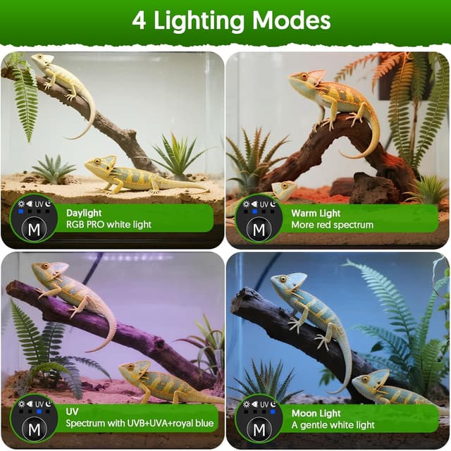 Thumbnail 2 de QZQ UVB Light for Reptiles 24W LED
