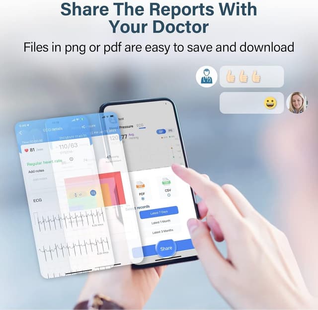 Thumbnail 5 de CheckMe Armfit Plus Blutdruckmessgerät mit EKG und Bluetooth