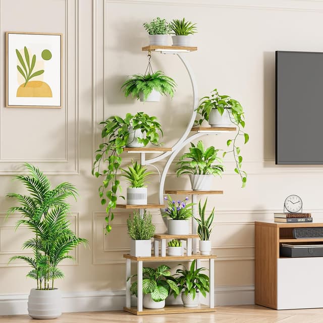 Thumbnail 3 de BACEKOLL 8-Tier Plant Stand with Grow Lights