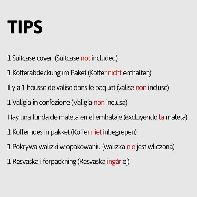 Detalle de OrgaWise Elastic Travel Luggage Cover for 18–32 Inch Suitcases with Zipper & Luggage Tag