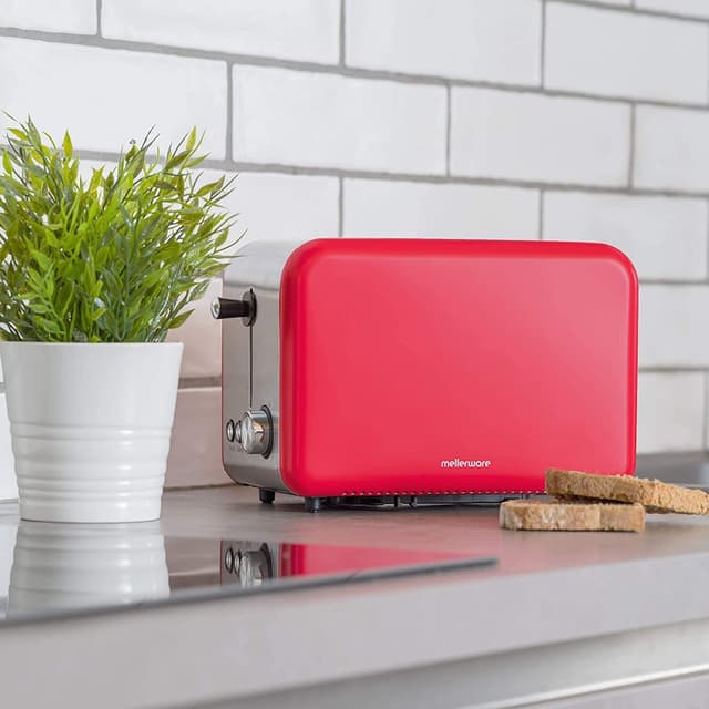 Detalle 2 de Mellerware CRISPY Tostador en rojo 2 ranuras