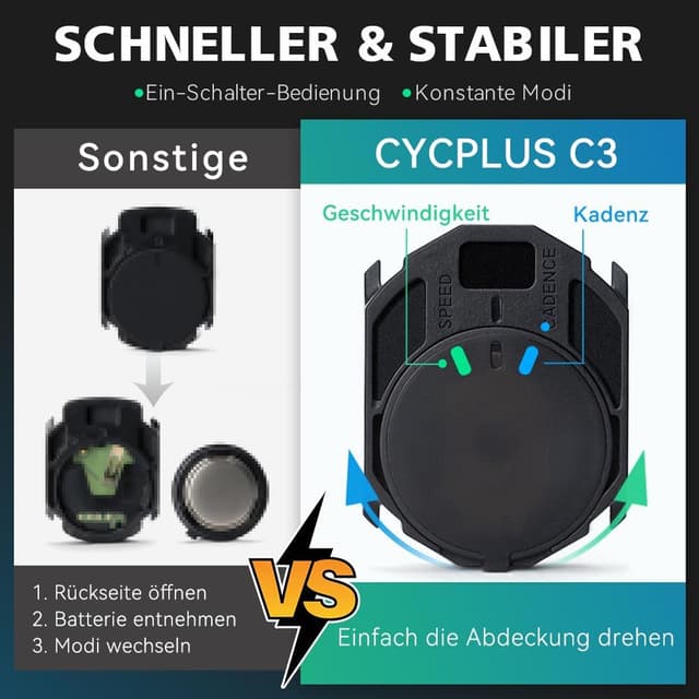 Detalle de CYCPLUS Fahrrad Trittfrequenzsensor 9,2 g