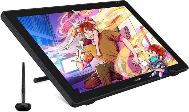 Detalle de HUION Kamvas 24 Plus graphics tablet with 23.8-inch full-laminated QD LCD and battery-free PW517 pen