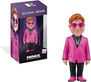 Detalle de BANDAI Minix Figura Elton John 12cm Colección y Regalo 🎸